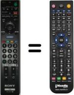 Gleichwertige Fernbedienung Sony KDL-46 WE5W