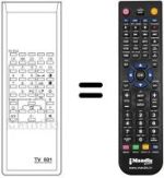 Gleichwertige Fernbedienung TV 501
