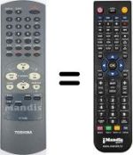 Gleichwertige Fernbedienung Toshiba V 221 EG