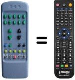 Gleichwertige Fernbedienung Mivar 21 SF 1 STEREO