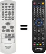 Gleichwertige Fernbedienung Toshiba SD-130 ESE1