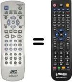 Gleichwertige Fernbedienung JVC HRX V45