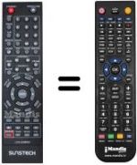 Replacement remote control Sunstech LCX-UD800