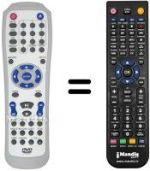 Gleichwertige Fernbedienung Telesystem TS 5.6 HDMI