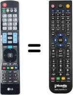 Replacement remote control AKB73755491