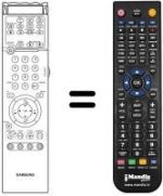 Gleichwertige Fernbedienung Samsung SP43RETROPRO