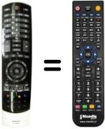 Replacement remote control Toshiba 40TL838