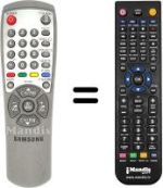Replacement remote control Samsung CZ21K22TSDX / /XEH