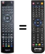 Gleichwertige Fernbedienung Akai AKTV2602