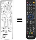 Replacement remote control Thomson DTH2500