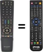 Replacement remote control Sharp LC-42DH77V