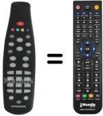 Gleichwertige Fernbedienung Grundig 759909010100