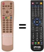 Replacement remote control Hyundai HPTO4242