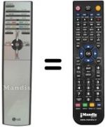 Replacement remote control LG RE44SZ21RD