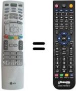 Gleichwertige Fernbedienung LG 6710V00141K