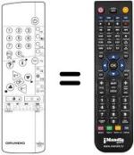Replacement remote control Grundig M95-115 / 9I DTV