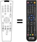 Replacement remote control Grundig MFW92-6110MV