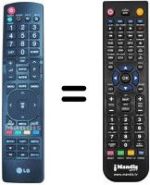Replacement remote control LG 42LD428