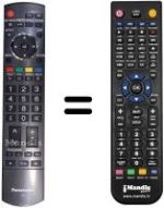 Gleichwertige Fernbedienung Panasonic N2QAYB000240