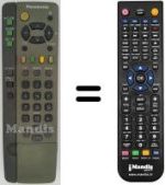 Gleichwertige Fernbedienung Panasonic TX-21MK1CM