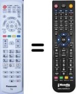Gleichwertige Fernbedienung Panasonic TX-L39E6EW