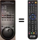 Gleichwertige Fernbedienung Panasonic VEQ1014