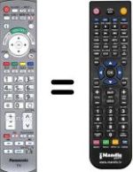 Replacement remote control Panasonic TX-P42GT20E