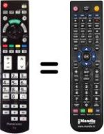 Gleichwertige Fernbedienung Panasonic TX-L47WT50B