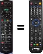 Gleichwertige Fernbedienung Panasonic TX-L37E5B
