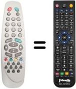 Gleichwertige Fernbedienung Vestel CTV5554