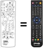 Gleichwertige Fernbedienung Panasonic RCV400