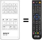 Gleichwertige Fernbedienung Panasonic RM607