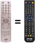 Replacement remote control JVC HV32P37SUE