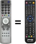 Replacement remote control JVC LT-32C50SU