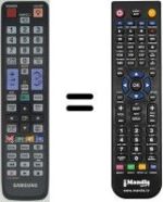 Gleichwertige Fernbedienung Samsung PS42P5HX/XEC