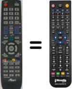 Replacement remote control Samsung LE40B551A6W/XBT