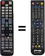 Replacement remote control Samsung LE22C450E1W/XZG