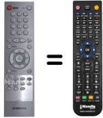 Replacement remote control Samsung TX14P14X-XEG
