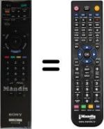 Gleichwertige Fernbedienung Sony KDL-32EX600