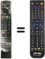 Gleichwertige Fernbedienung Panasonic TH-42PZ85E