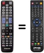 Replacement remote control Samsung UE32D6510