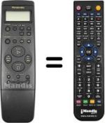 Replacement remote control Panasonic VEQ1873