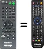 Gleichwertige Fernbedienung Sony DVP-NS328
