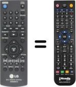 Gleichwertige Fernbedienung LG DVX 340