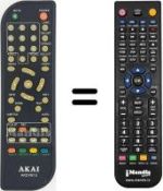 Gleichwertige Fernbedienung Akai AKDVB13