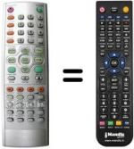 Replacement remote control Irradio DVD15HT