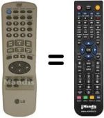 Replacement remote control Irradio DVD630
