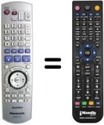 Gleichwertige Fernbedienung Panasonic EUR7659Y40