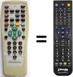 Gleichwertige Fernbedienung Panasonic EURT39A050