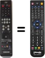 Gleichwertige Fernbedienung Samsung BDP2500